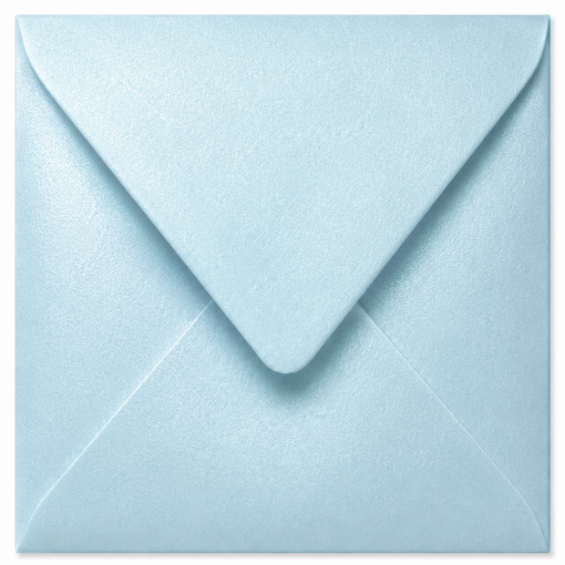 Envelop 15,5 x 15,5 cm Fresh Blue (lange klep)
