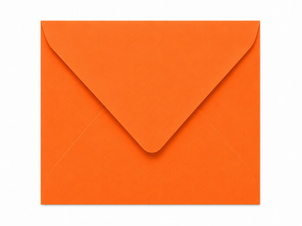 Envelop 8,2 x 11,3 cm Orange (korte klep)