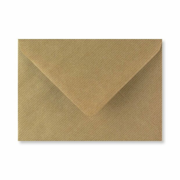Envelop 16,2 x 22,9 cm Brown Ribbed (lange klep)