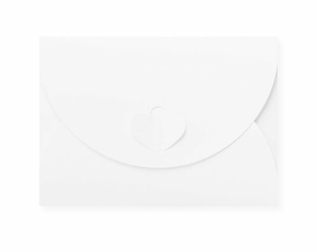 Cadeau Envelop 8 x 11,4 cm Metallic Extra White