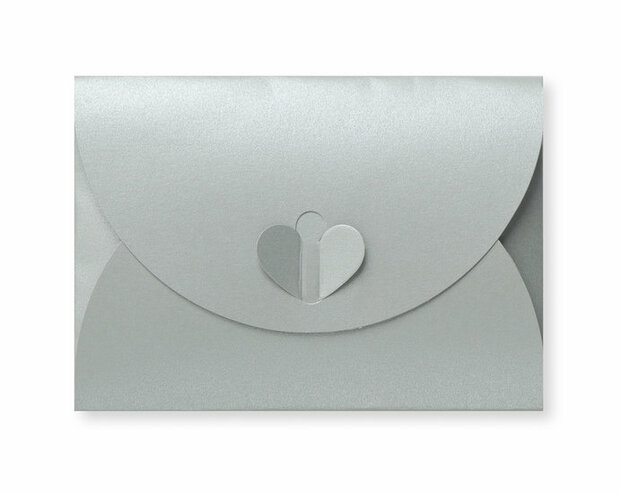 Cadeau Envelop 8 x 11,4 cm Metallic Zilver