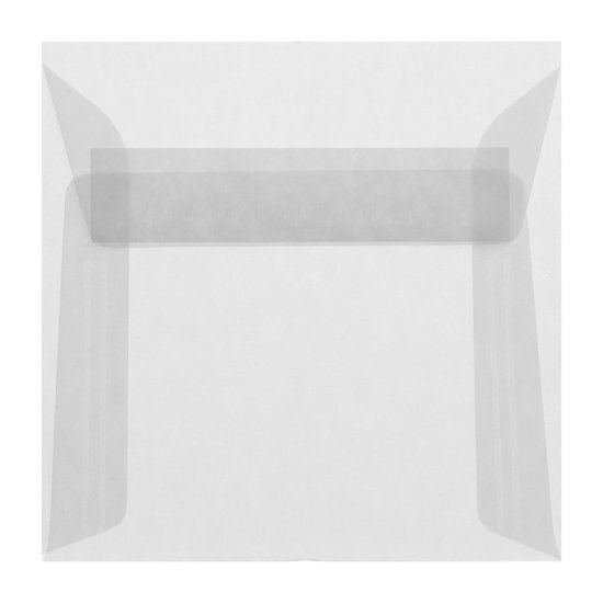 Envelop 22 x 22 cm transparant wit