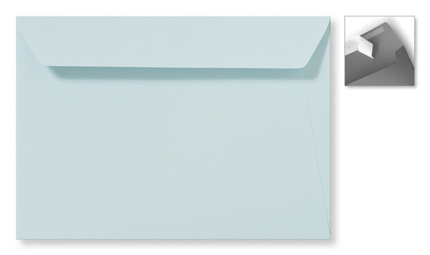 Envelop 15.6 x 22 cm Striplock Zachtblauw
