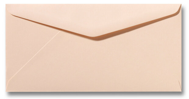 Envelop 11 x 22 cm Abrikoos
