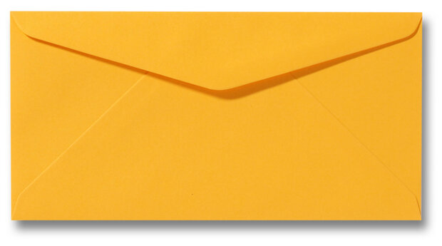 Envelop 11 x 22 cm Goudgeel