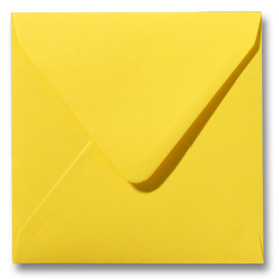 Envelop 12 x 12 cm Boterbloemgeel