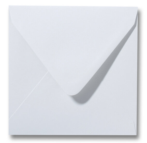 Envelop 12 x 12 cm Zilvergrijs