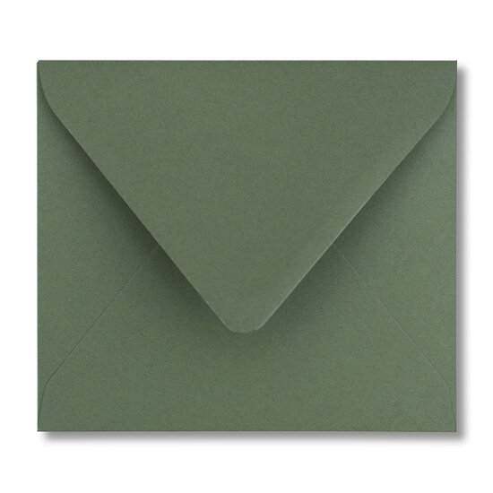 Envelop 12,5 x 14 cm Donkergroen