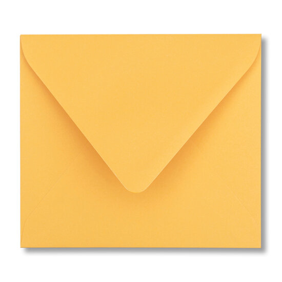 Envelop 12,5 x 14 cm Goudgeel