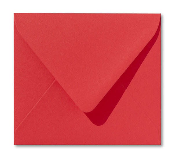 Envelop 12,5 x 14 cm Koraalrood