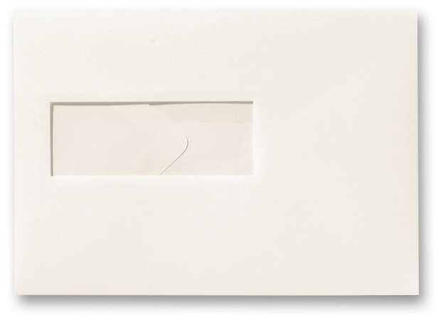 Envelop 15,6 x 22 cm Ivoor venster