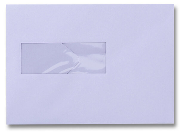 Envelop 15,6 x 22 cm Lavendel venster