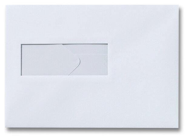 Envelop 15.6 x 22 cm Zilvergrijs venster