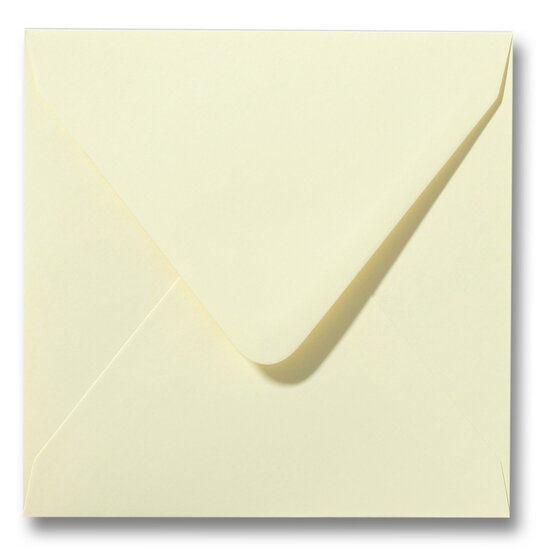 Envelop 16 x 16 cm Zachtgeel