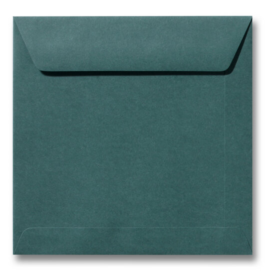 Envelop 17 x 17 cm Donkergroen