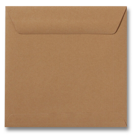 Envelop 22 x 22 cm Bruin