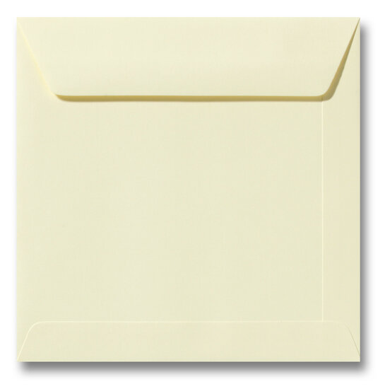 Envelop 22 x 22 cm Zachtgeel
