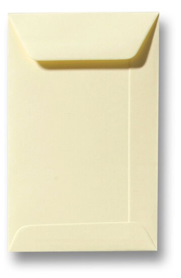 Envelop 6,5 x 10,5 cm  Zachtgeel