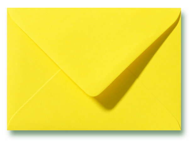 Envelop 8 x 11,4 cm Kanariegeel