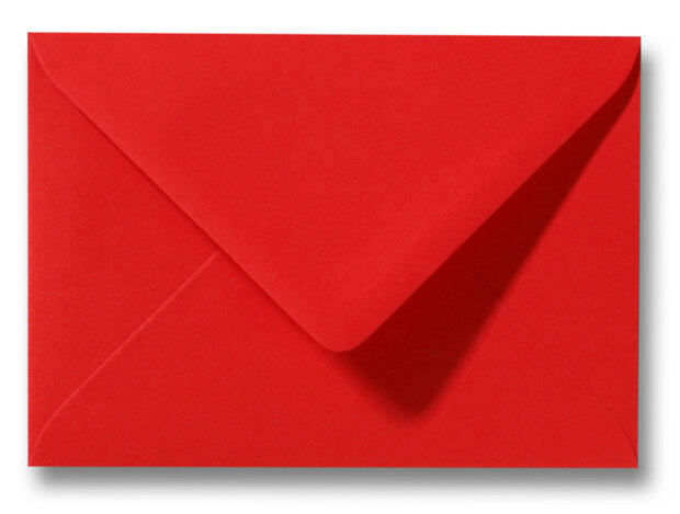 Envelop 9 x 14 cm Koraalrood