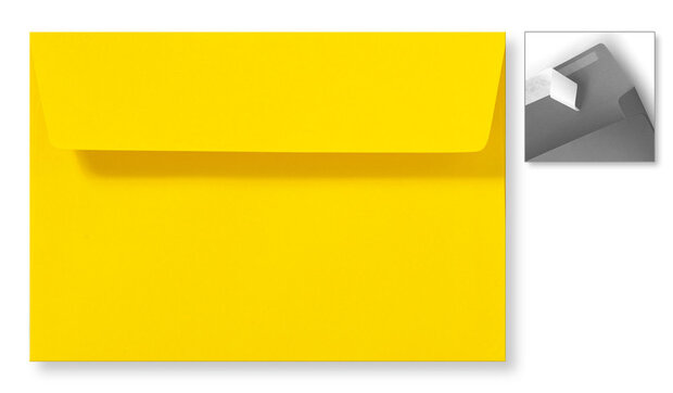 Envelop 12,6 x 18 cm Striplock Boterbloemgeel