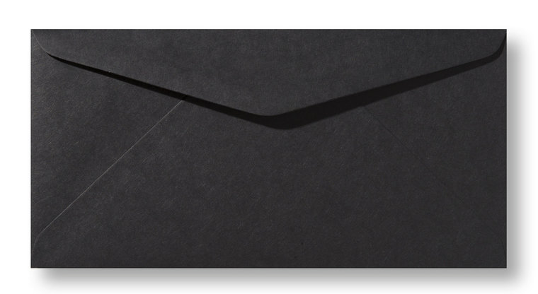 arm Vrouw Aanleg Envelop 11 x 22 cm Zwart