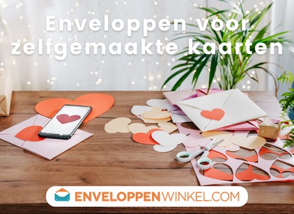De perfecte envelop voor zelfontworpen wenskaarten
