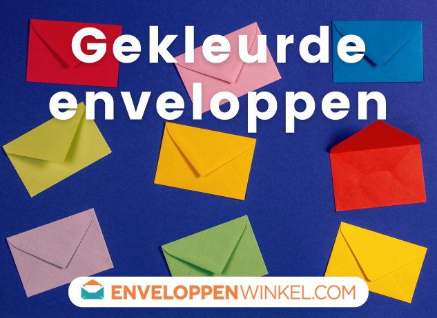 Alle gekleurde enveloppen die je bij Enveloppenwinkel vindt Alle gekleurde enveloppen die je bij Enveloppenwinkel vindt