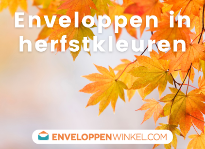 Enveloppen in prachtige herfstkleuren