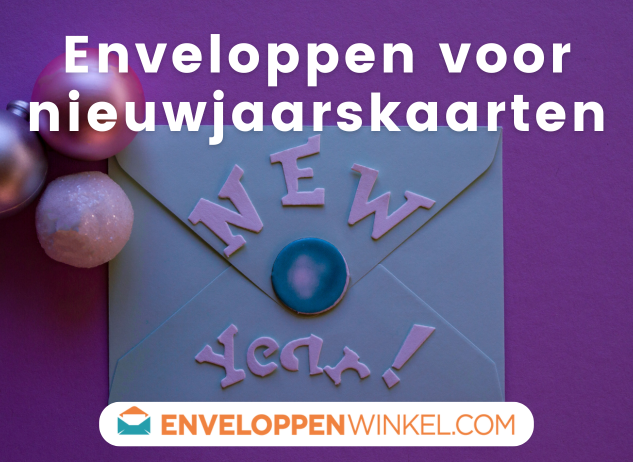 Nieuwjaarskaart in envelop versturen