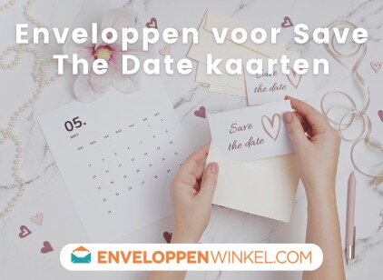 Aankondiging in envelop voor trouwerij versturen