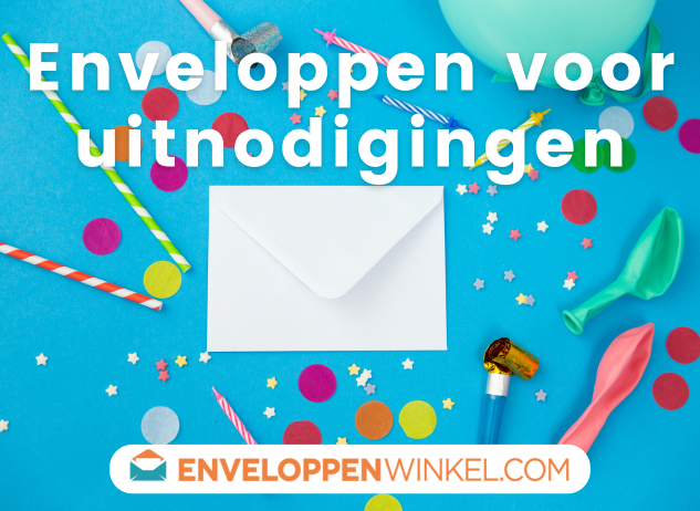 Uitnodiging voor feest in envelop versturen
