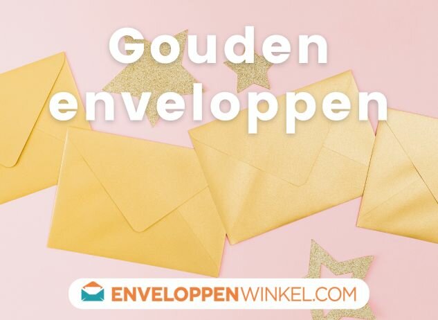 Gouden enveloppen kopen | Enveloppenwinkel.com