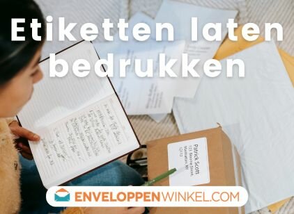 Etiketten voor enveloppen laten bedrukken | Adresstickers