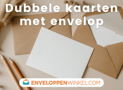 Dubbele kaarten met envelop
