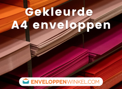 Gekleurde A4 enveloppen
