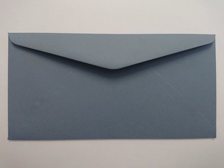 Envelop 11 x 22 cm Grijsblauw