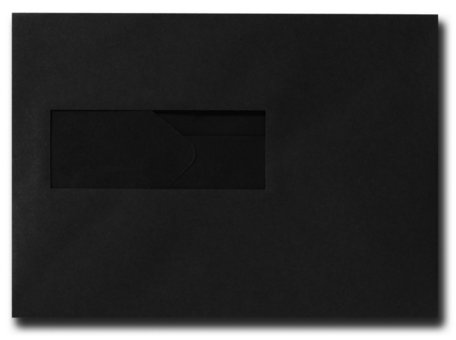Envelop 15.6 x 22 cm Zwart venster