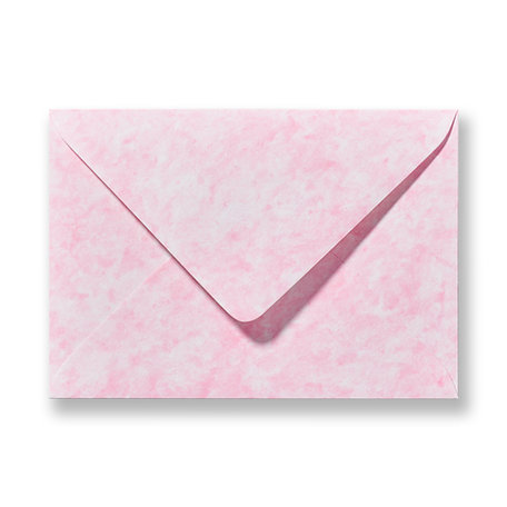 Envelop 11 x 15.6 cm Marmer Roze 