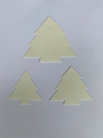 Kerst Cadeau labels Wit 90 stuks