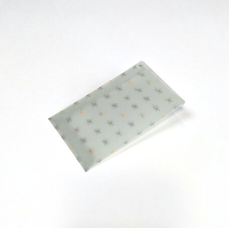 Transparante envelop met patroon 6,5 x 10,5 cm