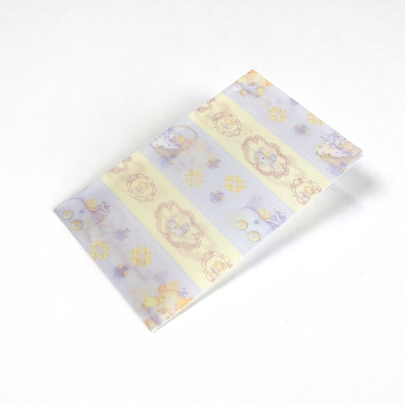 Transparante envelop met patroon 6,5 x 10,5 cm