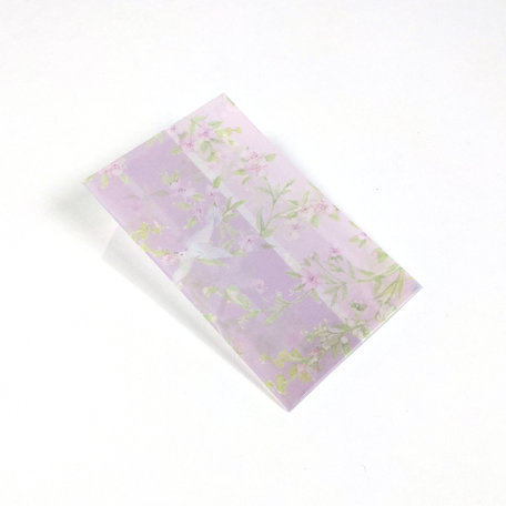 Transparante envelop met patroon 6,5 x 10,5 cm
