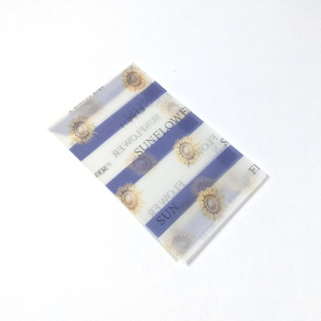Transparante envelop met patroon 6,5 x 10,5 cm