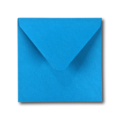 Envelop 14 x 14 cm Aquablauw Structuur