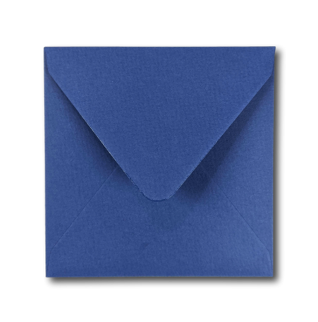 Envelop 14 x 14 cm Bosbesblauw Structuur