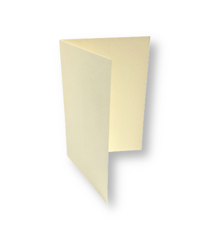 Dubbele kaart staand 7,5 x 11 cm Boomschors Gebroken Wit