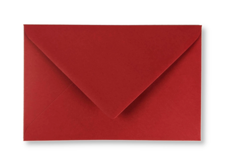 Envelop 12 x 18,5 cm Bloedrood