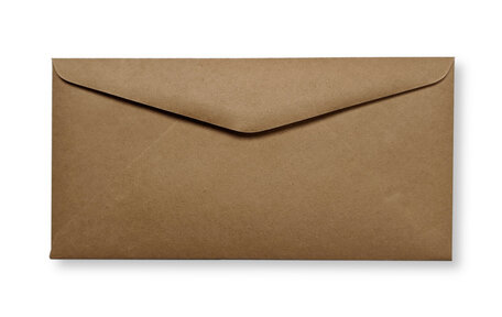 Envelop 11 x  22 cm Kraft Donkerbruin