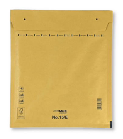Luchtkussenenvelop 15/E 24 x 27,5 cm Bruin per doos (100 st.)